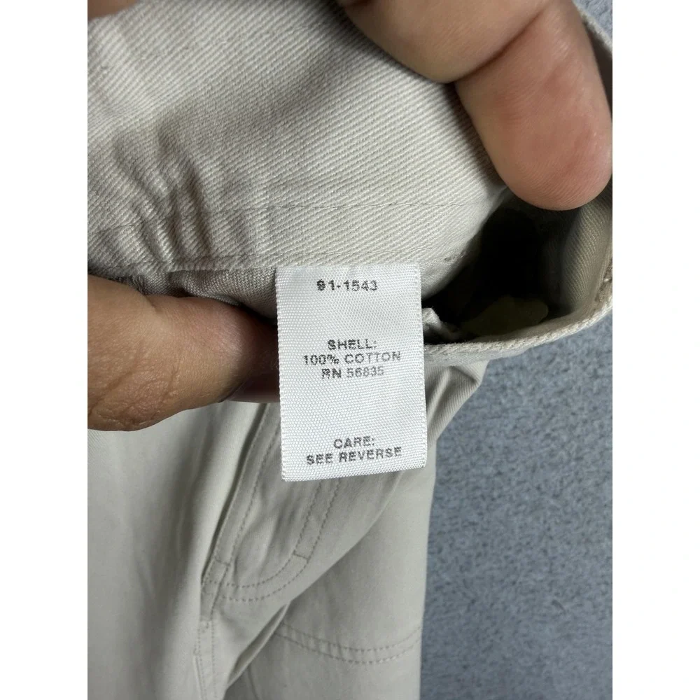 Cabela's‎ Skirt Womens 8 Beige Chino Straight Midi Twill Pockets Casual Summer
